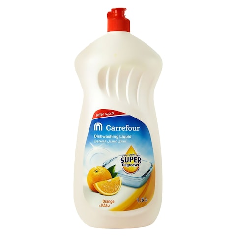 Carrefour dishwashing liquid orange 1.5 L