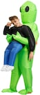 Aiwanto Alien Costume Party Fancy Dress Cosplay Outfit Green Alien Carrying Human Costume Inflatable Party Decoration Funny Costume(Adult)