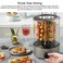 Liven KL-J121 Electric Barbecue/Kebab Machine With Automatic 360 Degree Rotating Skewer Roast Griller Non-Stick Smokeless BBQ Knob Timing Control   1100W Power - Grey