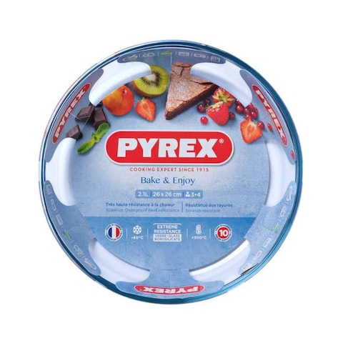 Pyrex Classic Round Cake Pan - 26 Cm - Clear