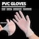 Generic-100PCS Disposable Gloves for Home Cleaning Food Cooking PVC Transparent Gloves Latex-Free Kitchen Restaurant Gloves