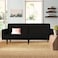 In House Shahrzad 2 In 1 Sofabed Velvet Upholstered - Black