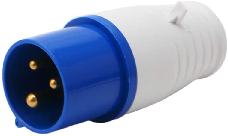 Buy 16 Amp 3 Pin Industrial Plug 220-250V Weatherproof IP44 2P+E 3Phase ...