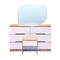 Home Style Cammi Dresser With Mirror And Stool Multicolour