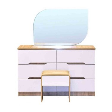 Home Style Cammi Dresser With Mirror And Stool Multicolour