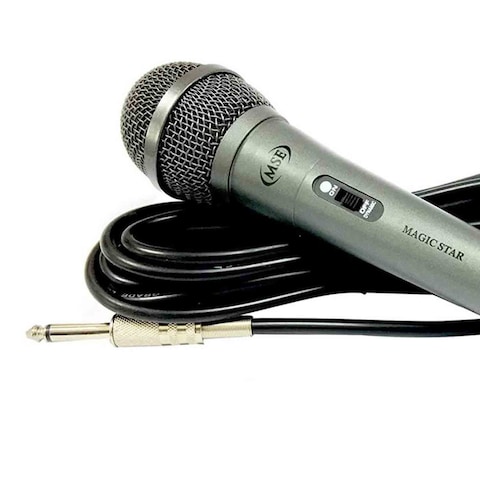 MSE Magic Star LH-210 Wired Karaoke Microphone Silver