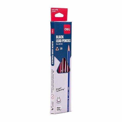 Deli Graphite Pencil with Eraser Set - 12 Pencils