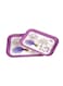 Delcasa 2-Piece Melamine Tray Set Purple