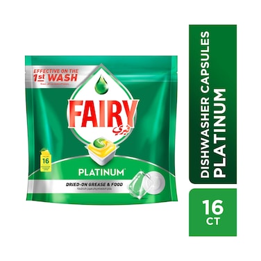 كبسولات غسالة الاطباق فيري الكل في واحد، ليمون - 16 كبسولة