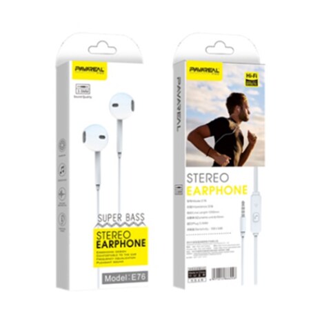 Pavarel Earphone E76 3.5MM White