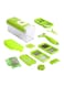 Generic 12-In-1 Vegetable Slicer Green/Clear