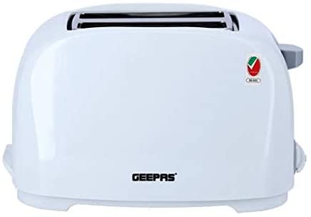 Geepas Bread Toaster, White, Gbt36515