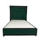 In House Lychee Velvet Bed Frame - Single - 200x90 cm - Dark Green