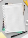 لوحة  دفتر سلك ٦٠ ورقة بغلاف من الورق المقوى بتصميم سفارى، لتسجيل الملاحظات وتدوين التذكيرات للعمل أو الجامعة أو المدرسة