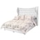 In House Lisbon Velvet Bed Frame - King - 200x200 cm - White