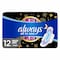 Always All in one Ultra Thin Night Sanitray Pads With Wings 12 Count