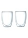Olliwon 2-Piece Bodum Pavina Double Wall Glass Set Clear 350ml