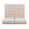 In House Berlin Linen Bed Frame - Single - 200x90cm - Light Beige