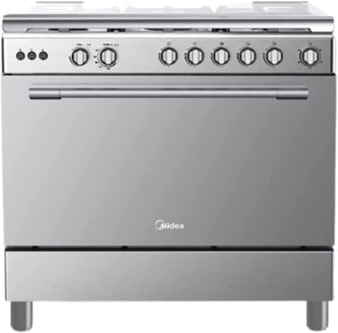 فرن غاز من ميديا سعة 115 لتر 60×90 سم، ستيل (غير شامل التركيب)