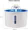 Cat water fountain with water level window, Flower fountain 1.6L water dispenser for multiple pets with replacement filters, Three modes drinking fountain (16 cm) Blue