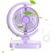 Small Fan for Desk, USB Desk Fan   Air Circulator Fan, Powerful Pocket Desk Fan with 3 Speeds, Personal Fan with Light For Kids