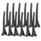 Generic-12Pcs Alligator Clip Salon Sectioning Grip Clip Crocodile Hair Clamp Hairdressing Styling Hairpin