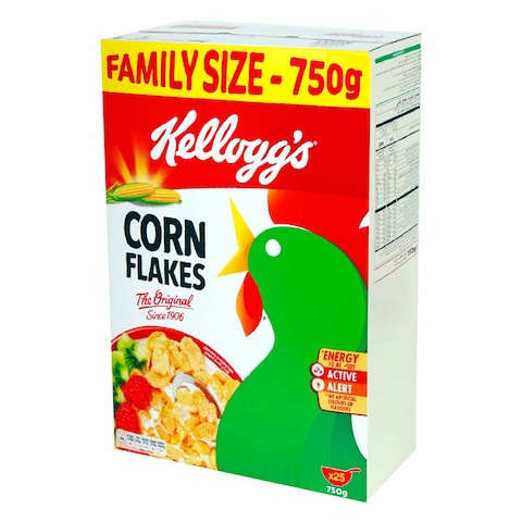 Kellogg&#39;s Maxi Corn Flakes Cereal 750g