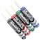 Pentel Maxiflo Chisel Tip White Board Marker Wallet 4 PCS