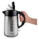 Bosch DesignLine Electric Kettle TWK4P440GB, 3000 W, 1.7 L, Silver and Black, Stainless Steel, Cordless
