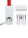 Generic Automatic Toothpaste Dispenser And Toothbrush Holder White 155x60x60centimeter