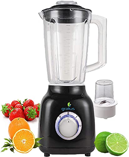 GRATUS 350Watts BLENDER with 1.6 ltr Jar + Mill Jar, 2 Speeds + Pulse GBG3502FC