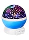 Generic Rotary Flashing Star Moon Projector Night Light Blue/Black/White 14.5X13X13cm