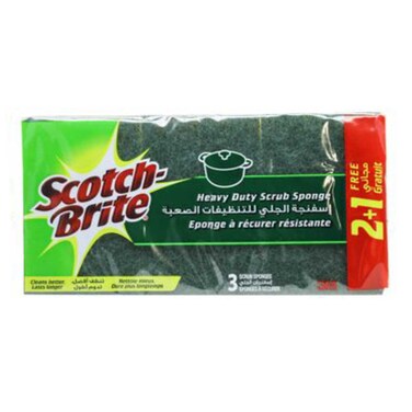 Scotch Brite Heavy Duty Scrub 2 +1