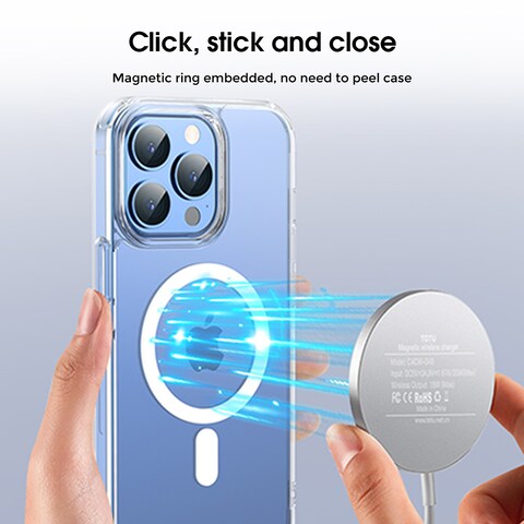 iPhone 14 Magsafe Case 6.1 Inch Slim Thin Magnetic Case, Yellowing-Resistant, Anti-Drop Shock Absorption