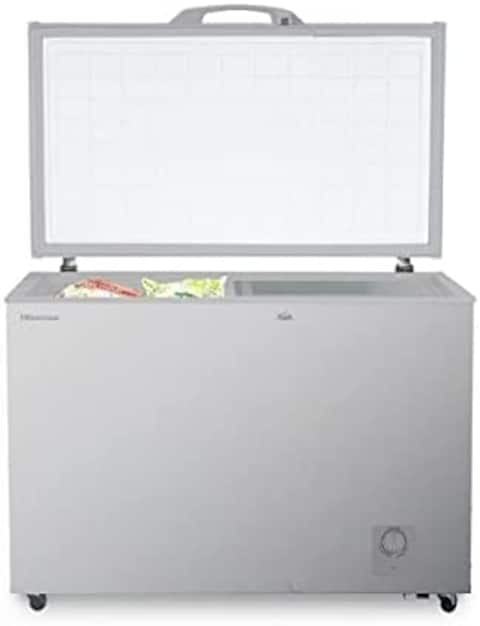 Hisense Chest Freezer 400 Liter Single Door, Silver Model FC40DT4ST