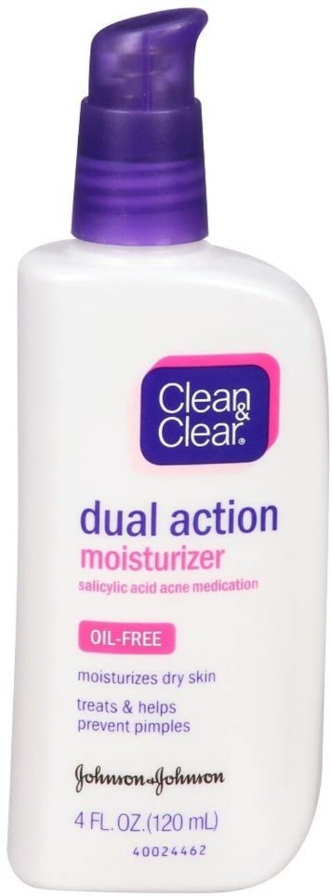 Clean &amp; Clear Dual Mosit Size 4 Oz Clean &amp; Clear Oil-Free Dual Action Moisturizer
