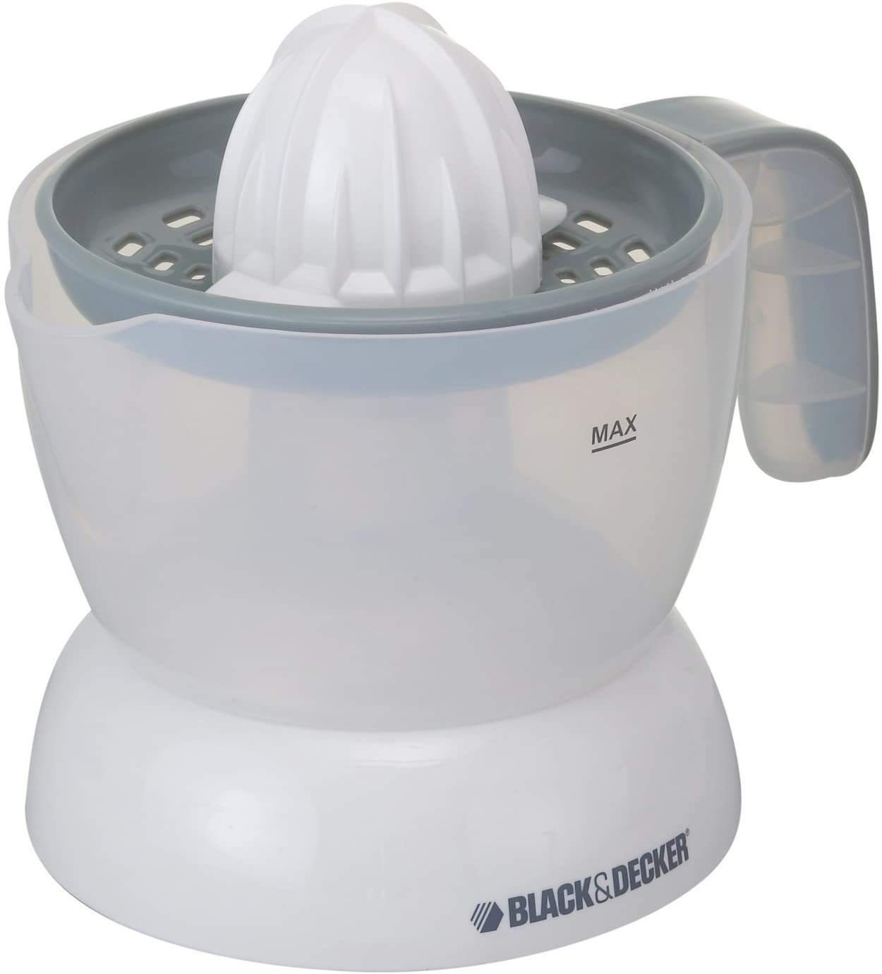 Black &amp; Decker 30W 500ml Citrus Juicer, White - Cj200-B5, 2 Years Warranty