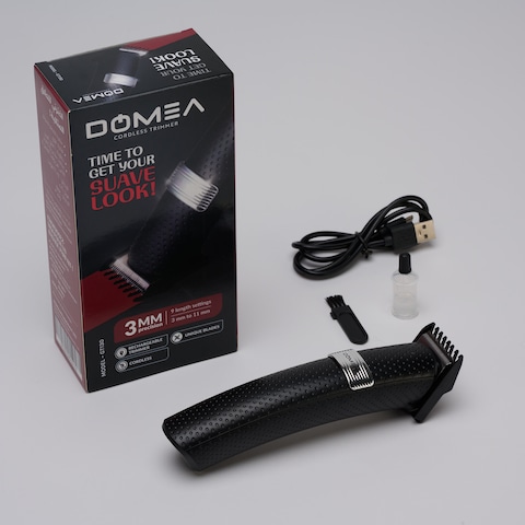 DOMEA&reg; Rechargeable Cordless Trimmer With Fast Cutting Blade   40 Minutes Contineous Working   600mA Battery With 8 Hours Of Charging   Powerful Motor