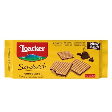 Loacker Sandwich Wafer Chocolate 75g