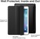 Generic Apple iPad 9.7 Inch March 2017 Esr Lightweight Smart Case Trifold Stand With Auto Sleepwake Function, Microfiber Lining, Hard Back Cover, Black