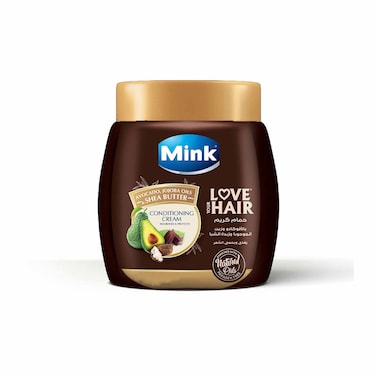 Mink Love Your Hair Conditioning Cream with Avocado, Jojoba Oils and Shea Butter - 800ml