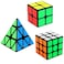 Speed Cube Set, Aitbay Cube Bundle 2x2 3x3 Pyramid Magic Puzzle Cube Toy for Kids (3 Pack)