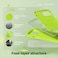 elago Liquid Silicone for iPhone 15 case cover Full Body Protection, Shockproof, Slim, Anti-Scratch Soft Microfiber Lining - Lime Green
