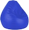Large Bean Bag | Blue Bean Bag Chair | Leather BeanBag