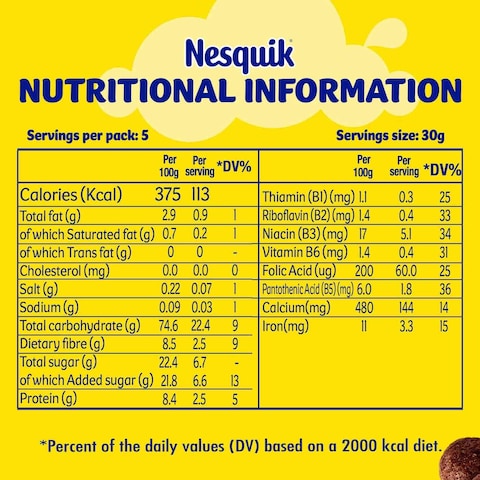 Nestle Nesquik Chocolate Breakfast Cereal, 330g