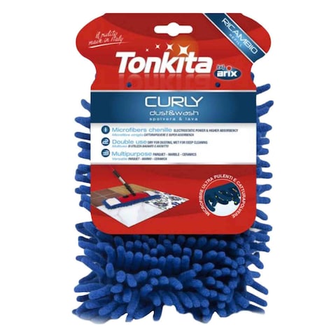 Tonkita Tk790A Curly Flat Mop With Stick