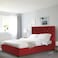 In House Madrid Velvet Bed Frame - Single - 200x120 cm - Burgundy