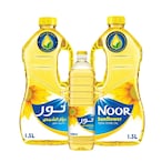 Buy Noor 100% Pure Sunflower Oil 2 X 1.5l + 500ml in Saudi Arabia