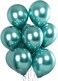 Metallic Chrome Balloons 50 Pcs 12 Inch Helium Shiny Thicken Latex Balloons Party Decoration (Green)