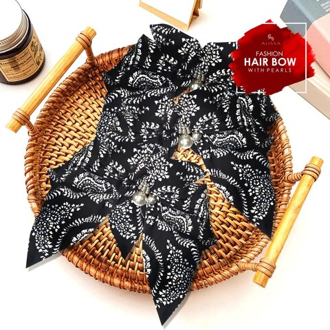 Aiwanto 2Pcs Hair Clip Hair Bows With Pearls Elegant Hair Accessories For Girls Womens